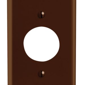 Leviton Brown 1 gang Plastic Outlet Wall Plate 1 pk