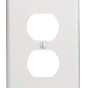 Leviton White 1 gang Thermoset Plastic Duplex Outlet Wall Plate 1 pk