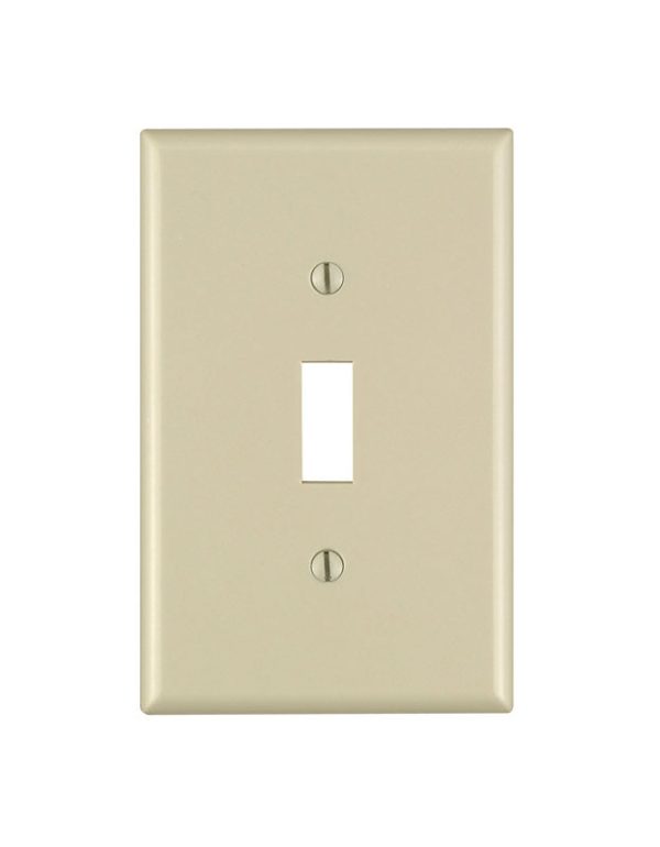 Leviton Decora Ivory 1 gang Thermoset Plastic Toggle Wall Plate 1 pk