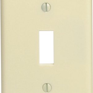 Leviton Ivory 1 gang Thermoset Plastic Toggle Wall Plate 10 pc