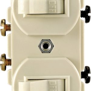 Leviton 15 amps Single Pole Toggle Switch Ivory 1 pk