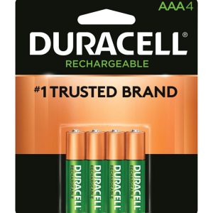 Duracell NiMH AAA 1.2 V 850 Ah Rechargeable Battery DCNLAAA4BCD 4 pk