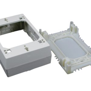 Legrand Rectangle Plastic 1 gang Outlet Box Ivory