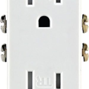 Leviton Decora 15 amps 125 V Duplex White Outlet 5-15R 1 pk