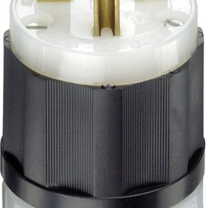 Leviton Industrial Nylon Ground/Straight Blade Plug 6-15P 18-10 AWG 2 Pole 3 Wire