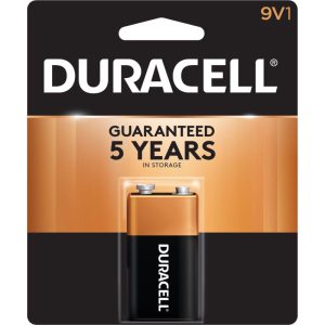 Duracell Coppertop 9-Volt Alkaline Batteries 1 pk Carded