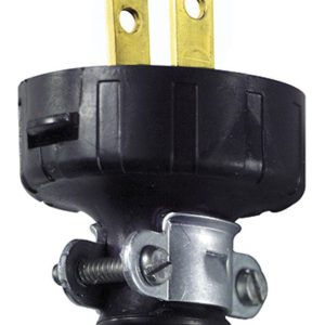 Leviton Residential Vinyl Ground/Straight Blade Plug 1-15P 18-14 AWG 2 Pole 2 Wire