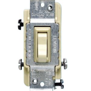 Leviton 15 amps Toggle Switch Ivory 1 pk