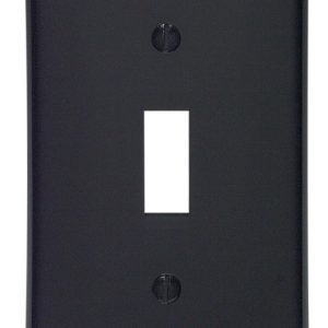 Leviton Black 1 gang Nylon Toggle Wall Plate 1 pk