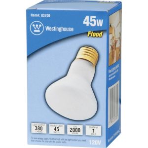 Westinghouse 45 W R20 Floodlight Incandescent Bulb E26 (Medium) White 1 pk