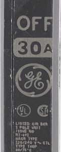 GE Q-Line 30 amps Standard Single Pole Circuit Breaker
