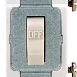 Leviton 20 amps Single Pole Toggle AC Quiet Switch Light Almond 1 pk