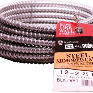 Southwire 25 ft. 12/2 Solid Steel Armored AC Cable