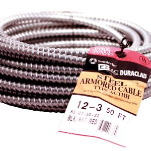 Southwire Duraclad 50 ft. 12/3 Solid Steel Armored AC Cable