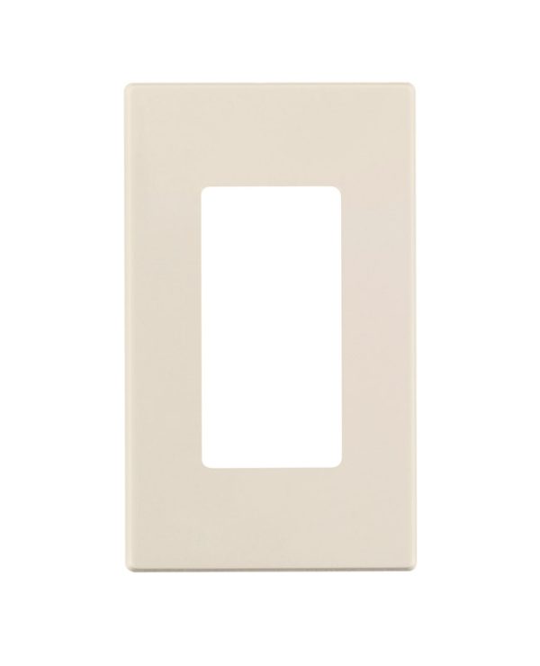 Leviton Almond 1 gang Polycarbonate GFCI/Rocker Wall Plate 1 pk