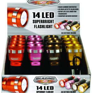 Blazing LEDz 14 LED 85 lm Assorted LED Flashlight AAA Battery