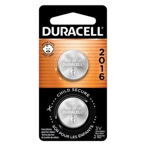 Duracell Lithium 2016 3 V 0.09 Ah Medical Battery 2 pk