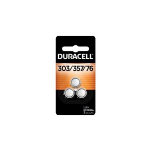 Duracell Silver Oxide 303/357/76 1.5 V 0.18 Ah Electronic/Watch Battery 3 pk