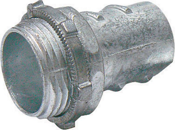 Sigma Engineered Solutions 1/2 in. D Die-Cast Zinc Screw-In Connector For FMC 50 pk