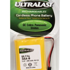 Ultralast Ni-Cad AA 3.6 V 0.6 Ah Cordless Phone Battery 3AA-B 1 pk
