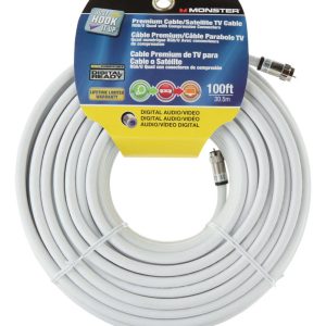 Monster Just Hook It Up 100 ft. Weatherproof Video Coaxial Cable