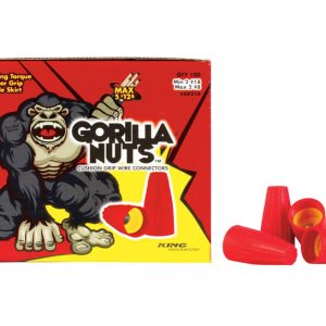 King Innovation Gorilla Nuts Insulated Wire Connector Red/Yellow 100 pk