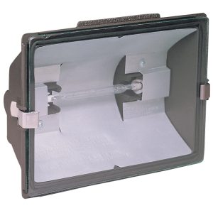 Heath Zenith Switch Controlled Halogen Bronze Dimmable Outdoor Floodlight Hardwired