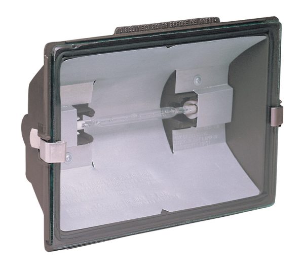 Heath Zenith Switch Controlled Halogen Bronze Dimmable Outdoor Floodlight Hardwired