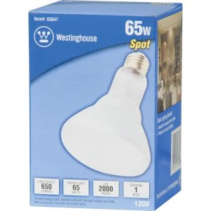Westinghouse 65 W BR30 Spotlight Incandescent Bulb E26 (Medium) White 1 pk