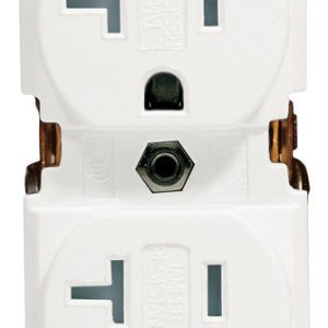 Leviton 20 amps 125 V Duplex White Outlet 5-20R 1 pk