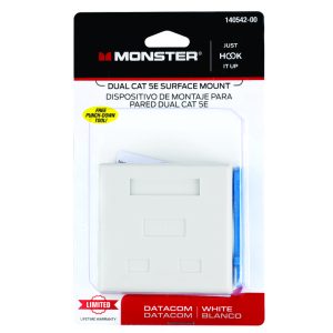 Monster Just Hook It Up 0 ft. L Surface Mount Housing CAT 5E