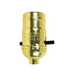 Jandorf Metal Medium Base Push Thru Socket 1 pk