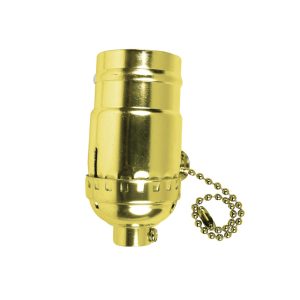 Jandorf Metal Medium Base Pull Chain Socket 1 pk