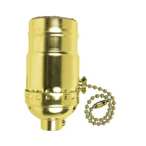 Jandorf Metal Medium Base Pull Chain Socket 1 pk