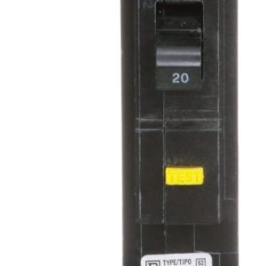 Square D HomeLine 20 amps Surge Single Pole Circuit Breaker
