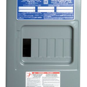Square D HomeLine 100 amps 120/240 V 6 space 12 circuits Surface Mount Main Lug Load Center