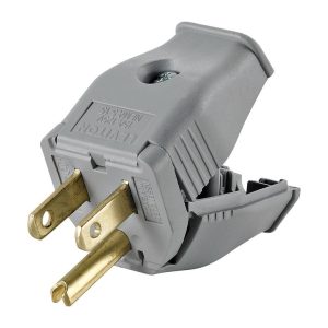 Leviton Commercial and Residential Thermoplastic Straight Blade Plug 5-15P 18-12 AWG 2 Pole 3 Wire