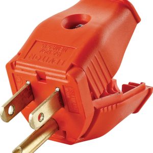 Leviton Commercial and Residential Thermoplastic Ground/Straight Blade Plug 5-15P 18-12 AWG 2 Pole 3