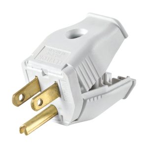 Leviton Commercial and Residential Thermoplastic Straight Blade Plug 5-15P 18-12 AWG 2 Pole 3 Wire