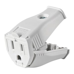 Leviton Commercial and Residential Thermoplastic Straight Blade Connector 5-15R 2 Pole 3 Wire