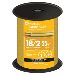 Southwire 18/2 300 V 25 ft. L Lamp Cord