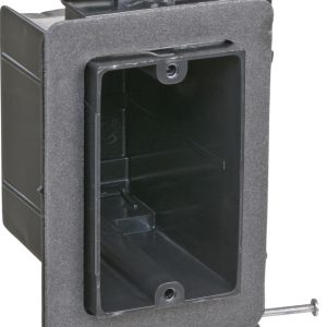 Carlon 22-1/2 cu in Rectangle Plastic 1 gang Electrical Box Black