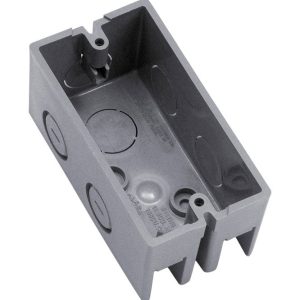 Carlon 12 cu in Rectangle Thermoplastic 1 gang Utility Handy Box Gray