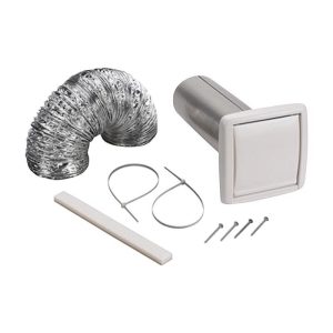 Broan 0 in. W X 0 in. L White Resin Wall Ducting Kit