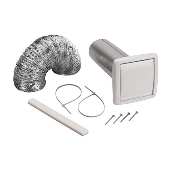 Broan 0 in. W X 0 in. L White Resin Wall Ducting Kit