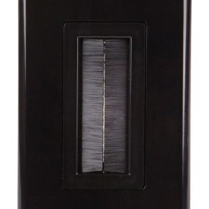 Monster Just Hook It Up Black 1 gang Plastic Home Theater Brush Wall Plate 1 pk