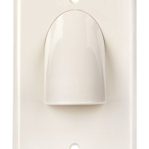 Monster Just Hook It Up White 1 gang Plastic Home Theater Wall Plate 1 pk