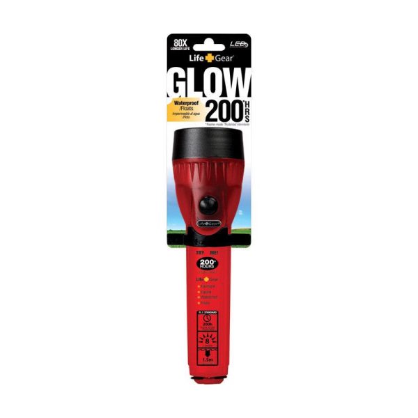 Life+Gear Glow 8 lm Red LED Flashlight AA Battery