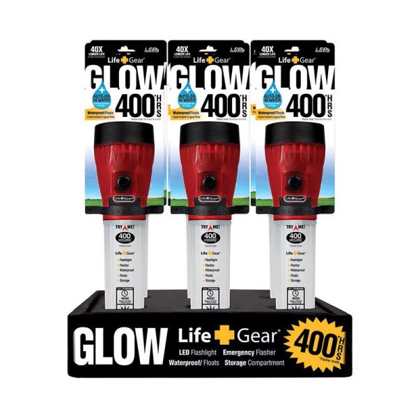 Life+Gear Glow 12 lm Red LED Flashlight AA Battery