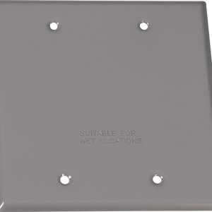 Sigma Engineered Solutions Square Steel 2 gang Flat Box Cover